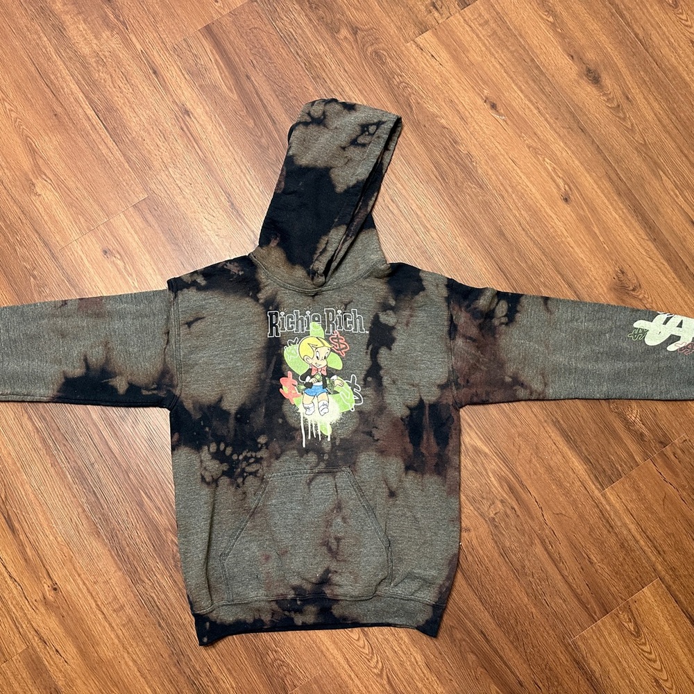 Brown Richie Rich Cartoon Hoodie